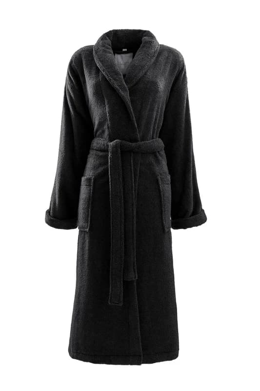 Ted Baker Home Cotton Towel Bathrobe Black unisex L/XL