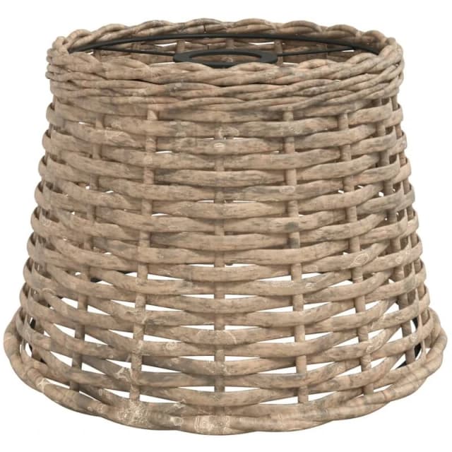 VIDAXL Ceiling Lamp Shade Brown Ø25x17cm Wicker vidaXL 8720845803476