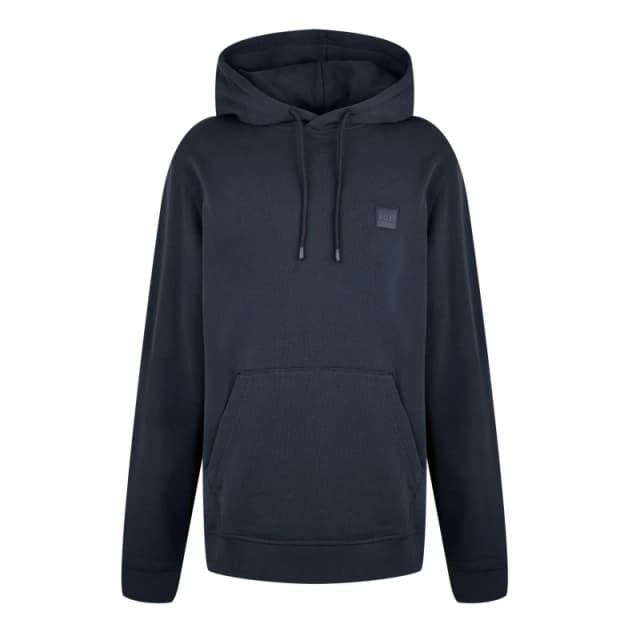 Boss Wetalk Logo Patch Hoodie - Blue Blue M