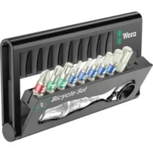 Wera Bicycle Set 9 05004177001 Bit set Phillips, TORX, Allen, Male square
