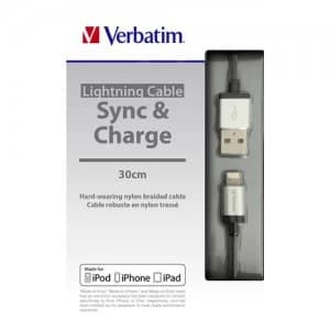 Verbatim Lightning Cable Silver 30cm