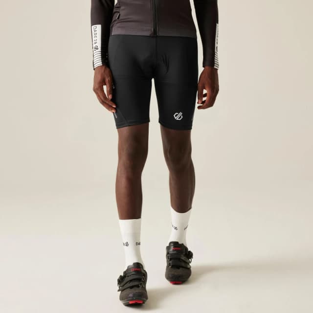 Dare 2b Dare 2b Men 'Bold' Reflective Cycling Shorts in Jet Black Size: large Jet Black L Male 5057538390313