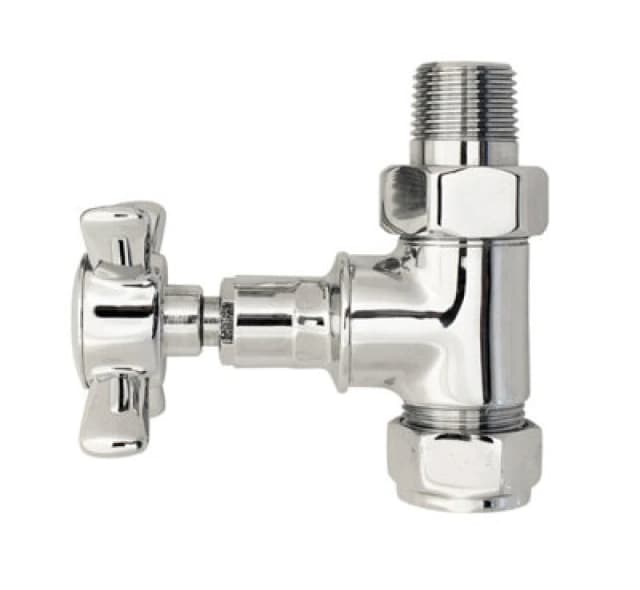 Balterley Heating Crosshead Straight Radiator Valve Pack (Pairs) - Chrome