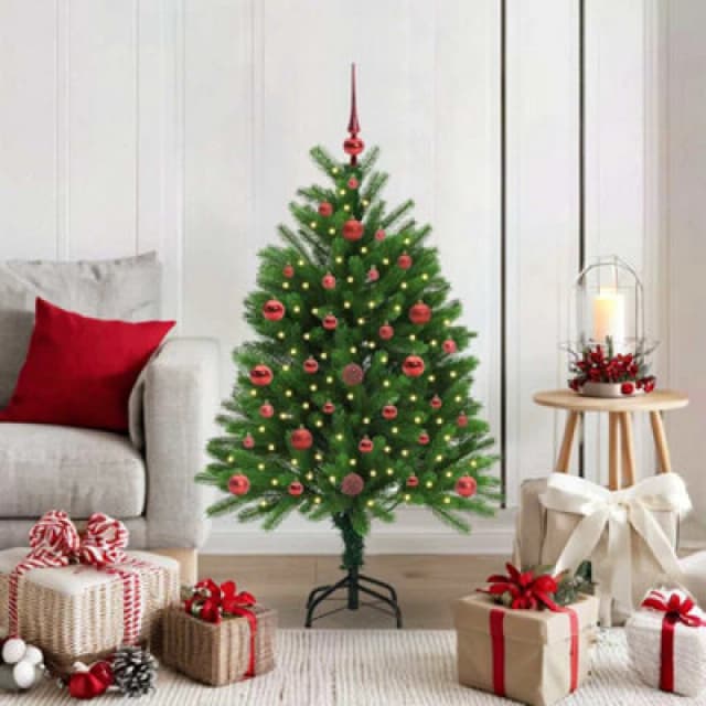 Vidaxl Christmas Tree With 150 Leds With Stand Green 120 Cm Pe