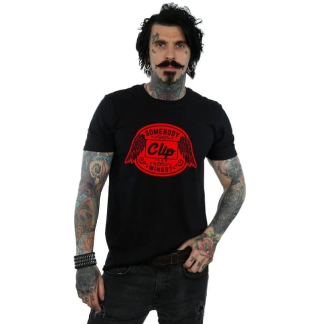 Supernatural Supernatural Men Clip Your Wings T-Shirt in Black Size: Small Black S Male 5057972335598