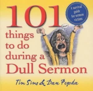 101 Things to Do during a Dull Sermon by Revd Tim Sims Book