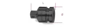 Beta Tools 729/15 Impact Socket Adaptor 1" Female x 3/4" Male Drive 007290810