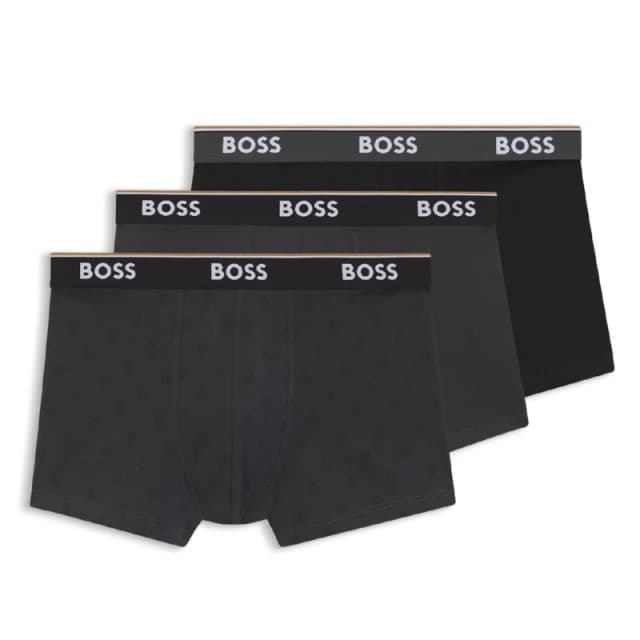 Boss 3 Pack of Power Design Trunks Multi Colour male 2XL