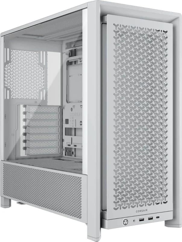 Corsair FRAME 4000D Modular Midi Tower PC Gaming Case - White - CC-9011291-WW
