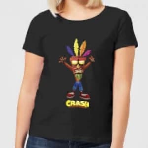Crash Bandicoot Aku Aku Womens T-Shirt - Black - 3XL