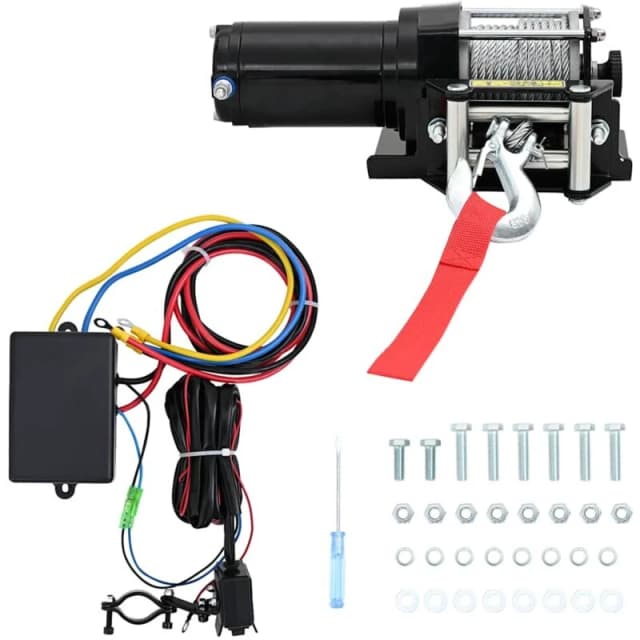 VIDAXL Electric Winch 1360 kg with Plate Roller Fairlead Vidaxl 210230fr