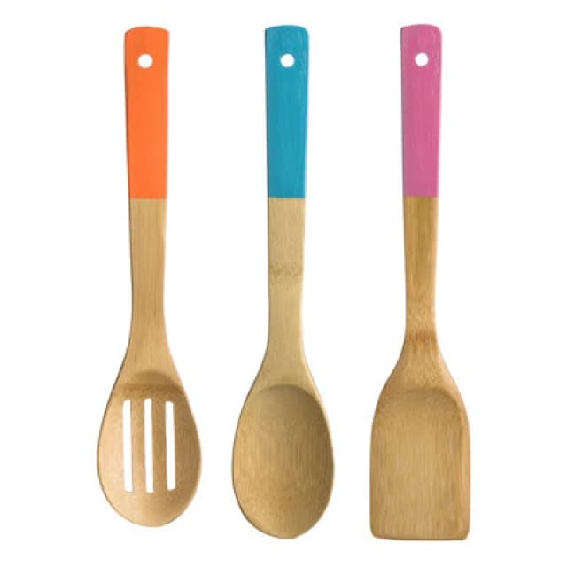 Premier Housewares Aleki 3 Piece Bamboo Kitchen Utensil Set Multi