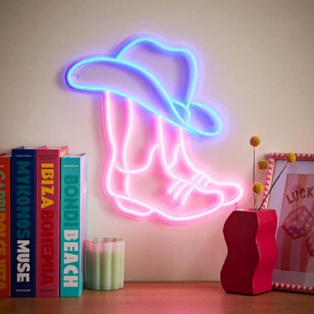 Valuelights Cowboy Neon Sign Deoration Wall Light