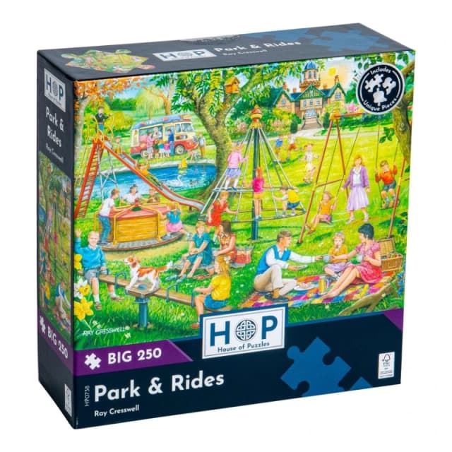 The House Of Puzzles Park & Rides BIG 250 Piece Jigsaw Puzzle Multicolor Unisex
