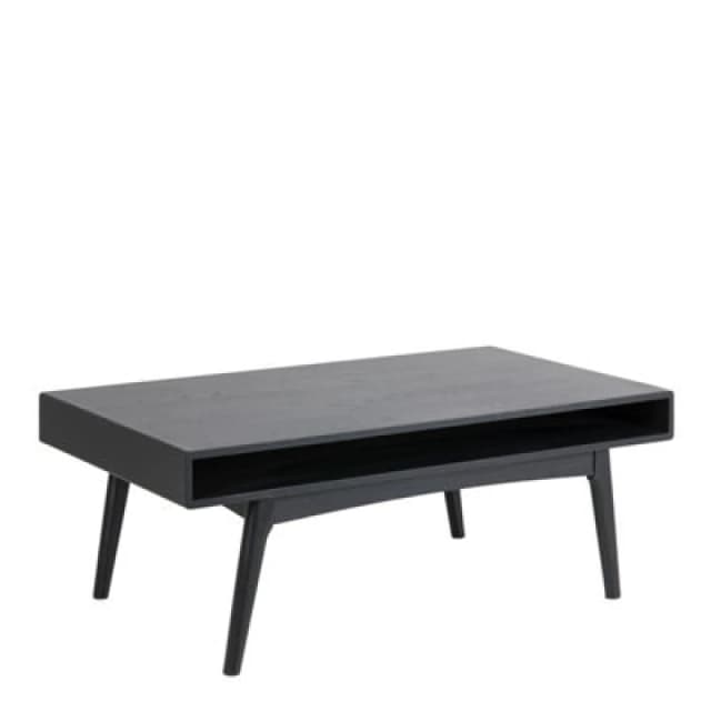 Furniture To Go Marte Coffee Table With Open Shelf In Black