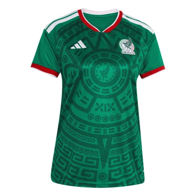 adidas Mexico Home Shirt World Cup 2026 Womens Green/White female 12 (M)