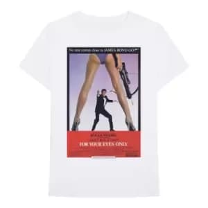 James Bond 007 - For Your Eyes Poster Unisex XX-Large T-Shirt - White