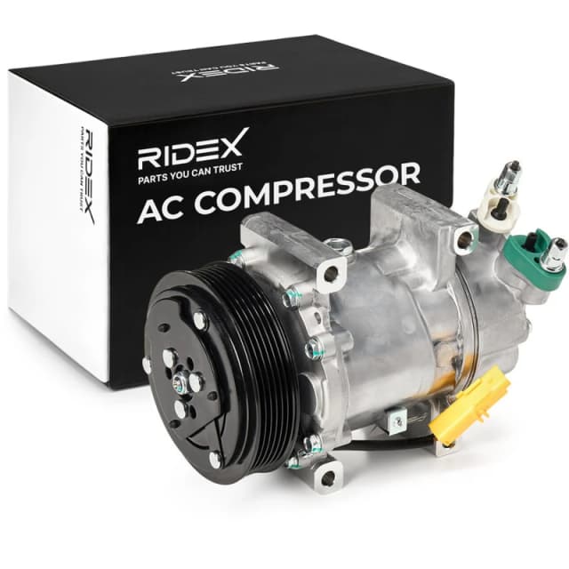 RIDEX 447K0105 AC Compressor PAG 46, Refrigerant: R134a, with diode Compressor,air conditioning (447)