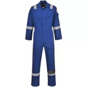 Portwest FR50 Royal Blue Sz 4XL Regular Flame Resistant Anti-Static Boiler Suit Coverall Overall