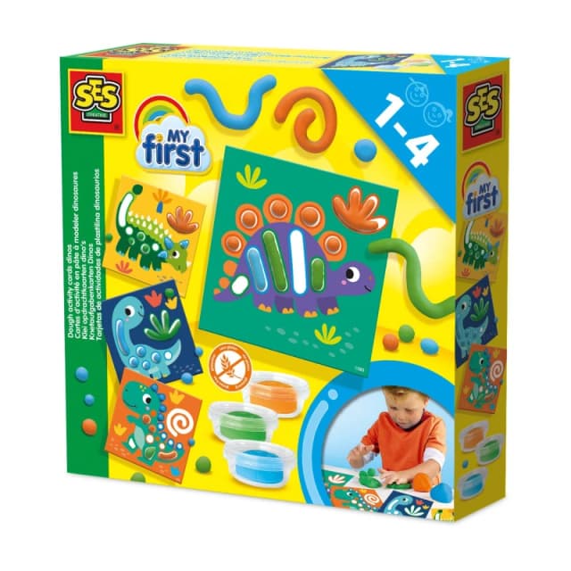 SES Creative My first - Dough activity cards dinos Multi unisex One Size