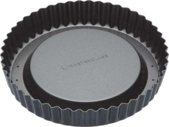 Masterclass Non-Stick Raised Flan Tin, 20cm Grey