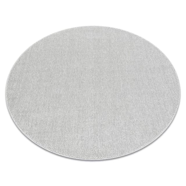 RugsX Casablanca Loom Rug in Silver Size: 150cm diameter Silver Unisex 150cm diameter