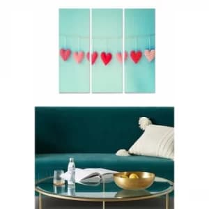 MDF244651840 Multicolor Decorative MDF Painting (3 Pieces)