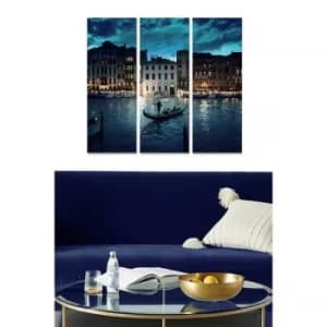 MDF306672434 Multicolor Decorative MDF Painting (3 Pieces)