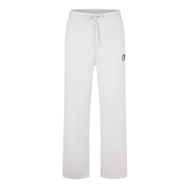 Off White Mens Closed Hem Fleece Joggers Closed Hem Fleece Jogging Bottoms XS Grey 48261602310