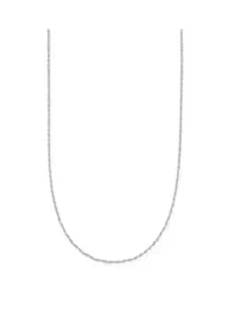 ChloBo Dainty Rope Chain 925 Sterling Silver Necklace, One Colour, Women