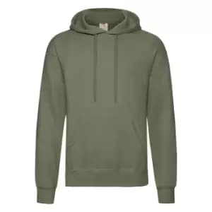 Fruit Of The Loom Mens Hooded Sweatshirt / Hoodie (2XL) (Classic Olive)