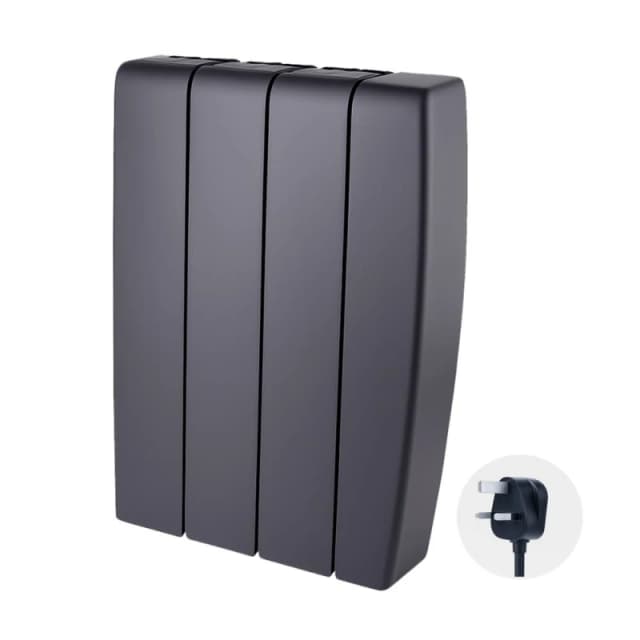 TCP Smart 700W Black Ceramic Panel Electric Radiator Black Unisex