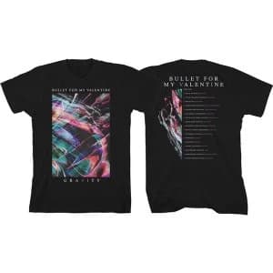 Bullet For My Valentine - Gravity Euro Tour 2018 Mens Small T-Shirt - Black