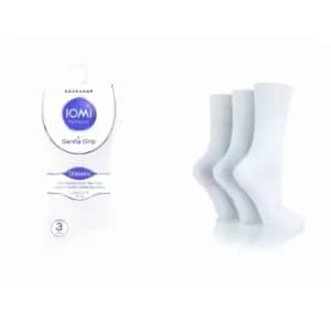 IOMI Footnurse Gentle Grip Diabetic Socks - Size 4-8, White