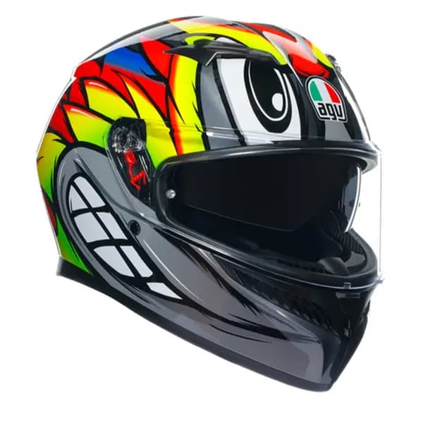 AGV K3 E2206 Mplk Birdy 2.0 Grey Yellow Red 012 Full Face Helmet Size 2XL