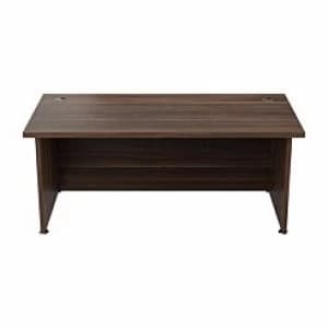 TC Office Regent Rectangular Executive Desk 1800mm, Dark Walnut
