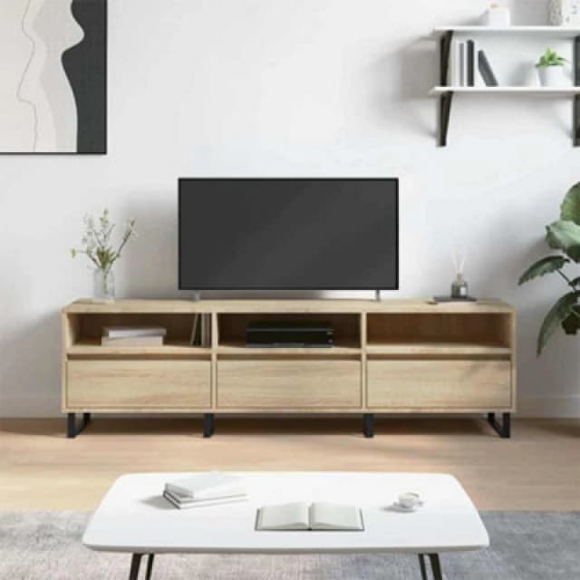 VIDAXL TV Cabinet Sonoma Oak 150x30x44.5cm Engineered Wood vidaXL 8720845875305