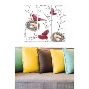 MDF7302820 Multicolor Decorative MDF Painting (3 Pieces)