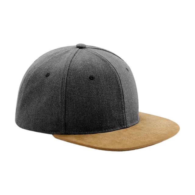 Beechfield Womens Faux Suede Baseball Cap in Dark Grey Dark Grey Female One Size