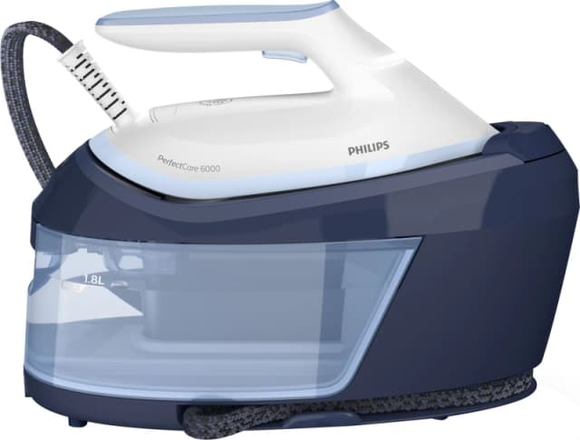 Philips PerfectCare 6000 Series PSG6026/20 Pressurised Steam Generator Iron - White / Blue