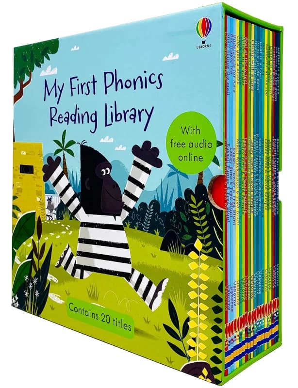 My First Phonics Reading Library 20 Books Collection Box Set For Early Readers Phonics Readers Usborne Books