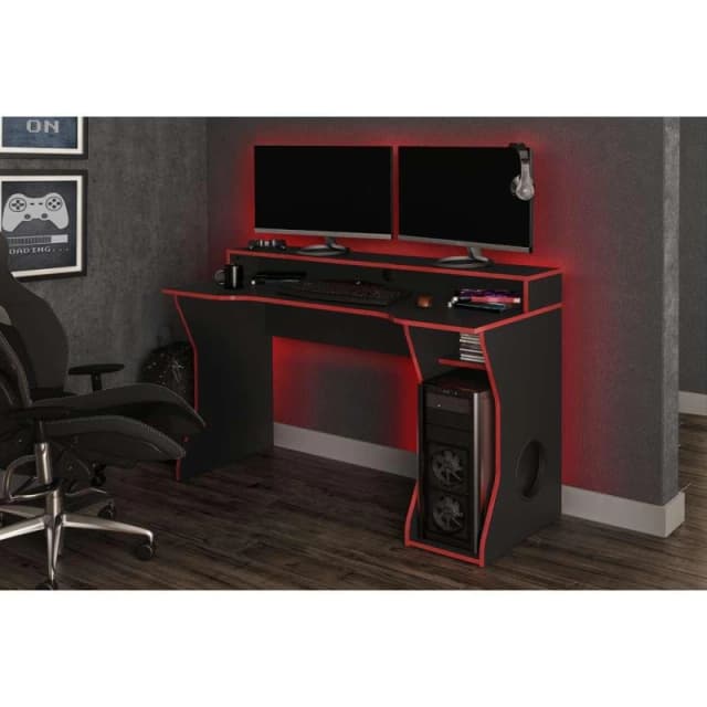 Birlea Enzo Gaming/Computer Desk Red unisex One Size