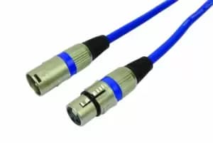 Cobra Balanced XLR Mic Lead 10m Blue
