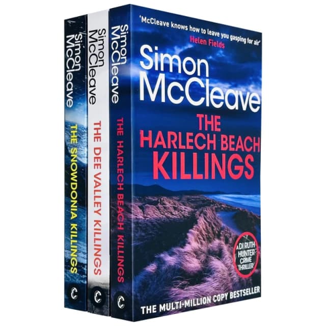 Ruth Hunter Series 3 Book Set The Snowdonia Killings The Harlech Beach Killings The Dee Valley Killings Simon McCleave Simon McCleave Books