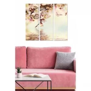 MDF4661163 Multicolor Decorative MDF Painting (3 Pieces)