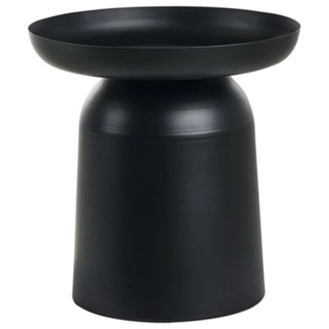 Beliani Side Table Torrens Metal Black