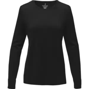 Elevate Womens/Ladies Merrit Pullover (M) (Solid Black)