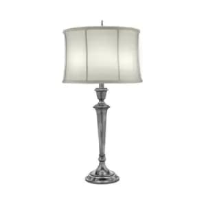 Elstead Syracuse - 1 Light Table Lamp Antique Nickel, E27