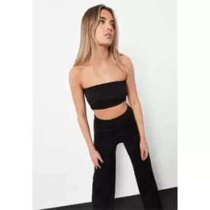 Missguided Basic Rib Bandeau - Black