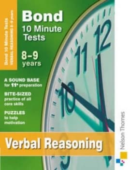 Bond 10 Minute Tests. 8-9 Years Verbal Reasoning by Frances down Paperback